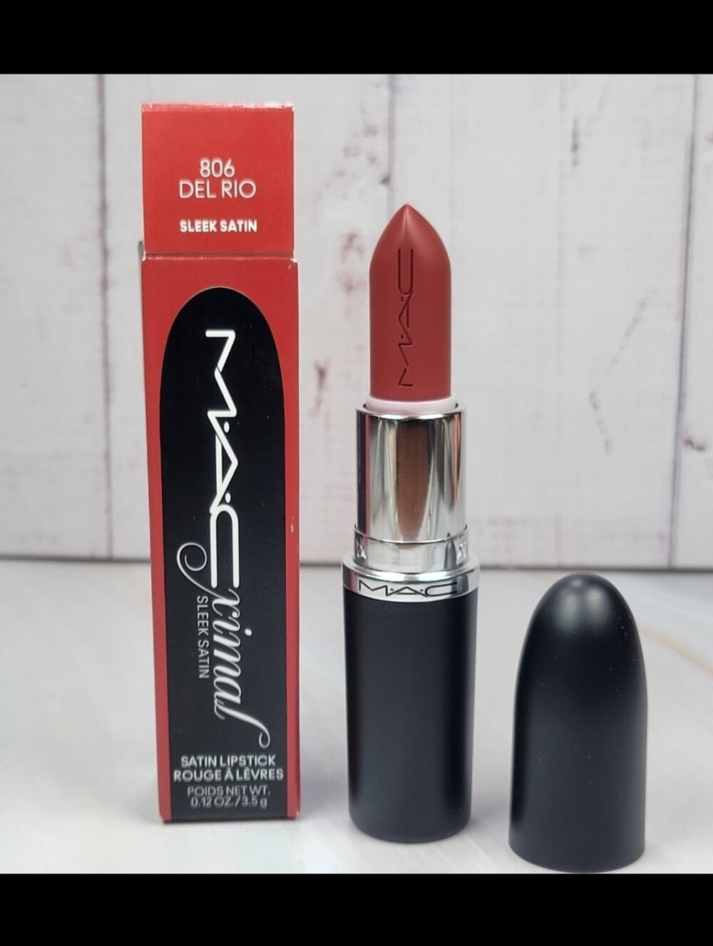 MAC M•A•Cximal Sleek Satin Lipstick in Del Rio BNIB